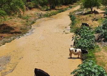 El río Rocha a su paso por Sacaba, en noviembre de 2021